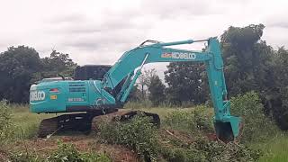 YN15 KOBELCO SK210LC งานเคลียริ่ง สดจริงๆ ชมไป บ่นไป exvavator EP.7577