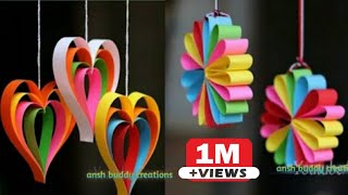 DIY PAPER CRAFT :: Easy Wall Hanging Decoration // DIY Room Decoration Ideas At Home