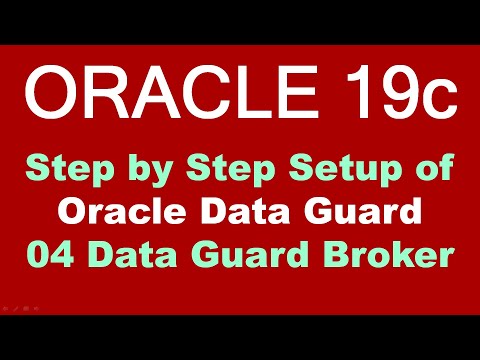 Oracle 19c DataGuard Step by Step 04 DataGuard Broker & Failover - OLD. New Version Available