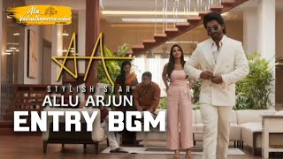 #AlaVaikunthapurramuloo  | Stylish Star Allu Arjun Entry BGM