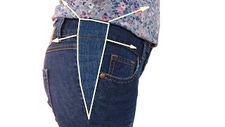 Jeans Hose  mit einem Keil erweitern  - so funktioniert.  How to Make a trousers bigger
