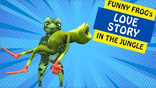 Funny Frogs Dance Animated Short Film | A Love Story of Funny Crazy Frogs