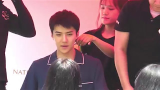 170506 SEHUN at Nature Republic Fan sign in Myanmar