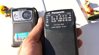 AIWA CR-AS9 vs Panasonic RF-580 Radio Receiver