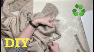 DIY Старый Свитер в Переделку❗️Upcycling the Old Sweater❗️Rediseñar el viejo jersey❗️낡은 스웨터 다시 디자인하기