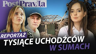 Tysiące uchodźców w Sumach. Ludzie uciekają spod granicy z Rosją