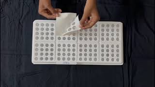 insect rearing bio assay tray and lid video 128 cell