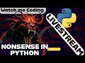 small latenightstream ( Data Science (Numpy, Pandas, Matplotlib) and Pygame in Python) !