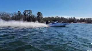 Trick 23 ultra high-performance boats rip up the lake powered by Mercury Racing V8 and V10 power!