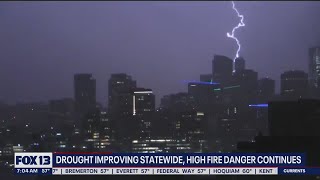 Drought improving statewide, high fire danger continues | FOX 13 Seattle