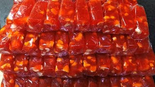 Red Bombay Halwa | Corn Flour Halwa | Bombay Karachi Halwa Recipe