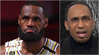 Stephen A. reacts to LeBron saying 2 of his titles are the hardest-won in NBA history | First Take