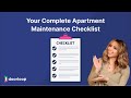 Your Essential Apartment Maintenance Checklist - Free Download