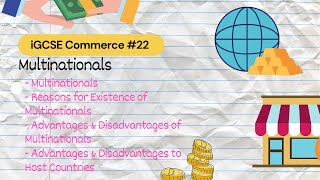 Multinationals | iGCSE Commerce #22