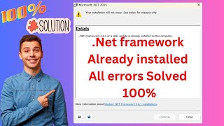 how to fix dot net framework is already installed on this computer | 100% solutions | Fast and easy