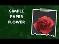 Easiest Origami Rose Flower Making|Easy Flower|Any Arts