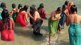 Open Snan In Gomti Rever || Purnima Ganga Snan 2024