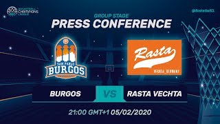 San Pablo Burgos v Rasta Vechta - Press Conference - Basketball Champions League 2019-20