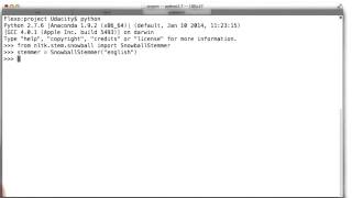 Stemming with NLTK