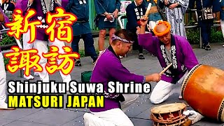 銚子ばやし 銚子紫友会＠高田馬場駅前。2019年 新宿諏訪神社例大祭 諏訪町会大神輿渡御 - Shinjuku Suwa Shrine Grand Festival