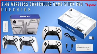 2.4G Wireless Controller Game Stick Pro Unboxing \u0026 Testing | Game Stick 4K Pro | Gaming Console