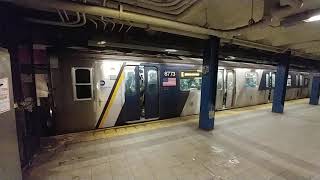 MTA Subways - Kawasaki R160B #8773 on the (E) departing 42nd Street-Port Authority Bus Terminal