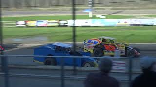 DIRTcar Modified 2nd practice at Brewerton after the yellow May 1 2024