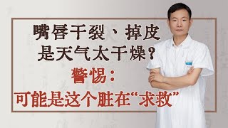 嘴唇干裂、掉皮，是天气太干燥？警惕：可能是这个脏在“求救”