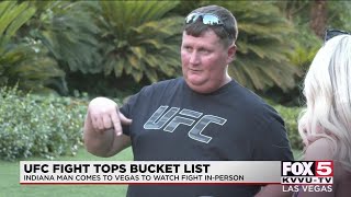UFC Fan witnesses fight and Las Vegas while battling cancer