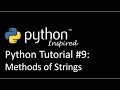 Python Tutorial: String Methods, find(), count(), split() etc