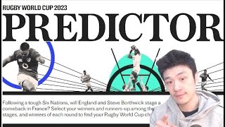 Rugby World Cup 2023 Predictions. By Wildkard. Rugby World Cup Predictor Game