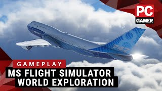 New Microsoft Flight Simulator Gameplay | Flying over famous landmarks \u0026 cities