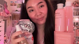 ASMR ♡ doing your skincare (pampering you | personal attention) ⊹₊ 🧴🫧⊹₊