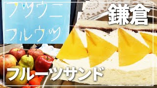 鎌倉 駅前 インスタ映えするはずのフルーツサンドをおっさんが食べると… フツウニフルウツ 鎌倉駅前販売所 さん