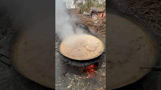 Traditional Jaggery Making In Village #shorts