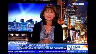 “Tiene que haber desarme y entrega de armas” por parte de las FARC: Excandidata presidencial a NTN24