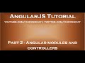 Angular modules and controllers