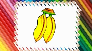 #banana #bananadrawing  How to draw a banana easy step by step