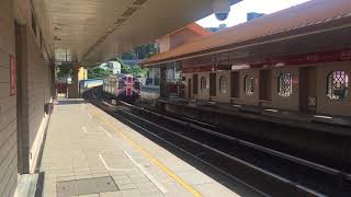 Taipei Metro: Red Line Train Actions at Guandu Station (7/22/2016)