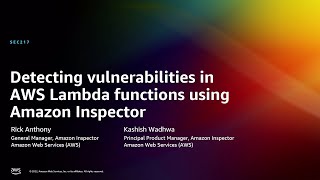 AWS re:Invent 2022 - Detect vulnerabilities in AWS Lambda functions using Amazon Inspector (SEC217)