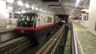 夜のゆいレール   古島駅    2019.02.19  Yui rail (Okinawa Urban Monorail)  Furujima Station at night