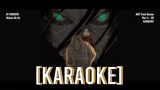 Download Mp3 [KARAOKE] Attack on Titan Season 4 Part 2 ENDING - Akuma No Ko (悪魔の子) || Ai Hikuma