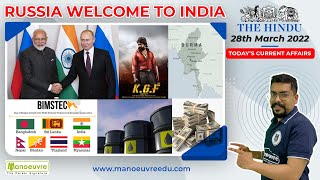 Daily Current Affairs at 11 AM | 28th March 2022 | Russian Foreign Minister Meets PM Modi