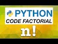How to Code Factorial in Python using Recursion | Python Programming Tutorial for Beginners