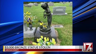 $3,000 bronze statue stolen from NC gravesite: Sheriff