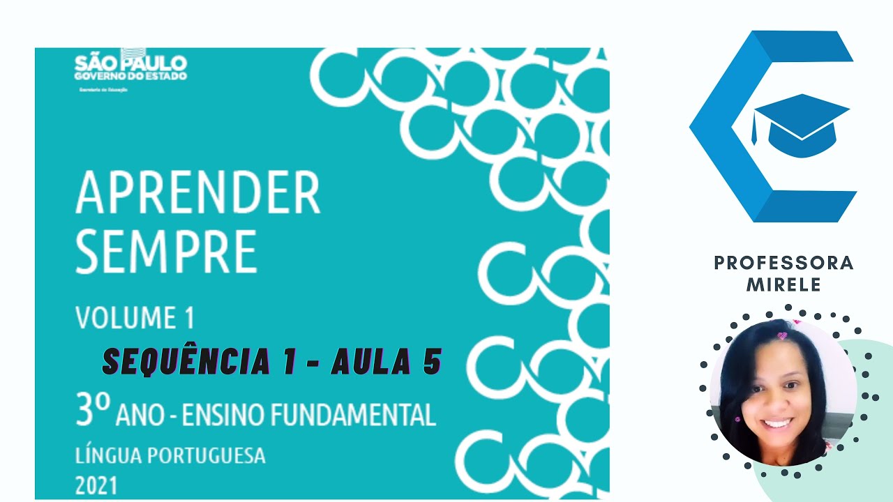APRENDER SEMPRE. VOL.1. PORTUGUÊS. 3° ANO. SEQUÊNCIA 1/AULA5. - YouTube