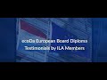 ecoDa European Board Diploma | Testimonials by ILA Members