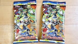 100円で買える！仮面ライダー鎧武 コレクションカードガム キラカード２枚入り全２５種 開封レビュー！斬月 龍玄 バロン ガイム