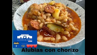 Alubias rápidas con chorizo y baratas