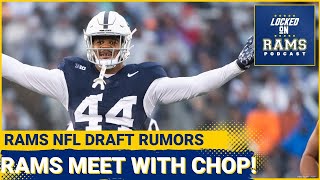 Rams Meet With Penn State Edge Chop Robinson, Draft Rumors, Top 5 Les Snead Draf